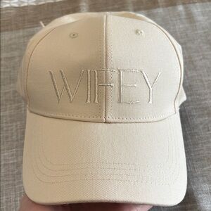 Cream Wifey Baseball Cap